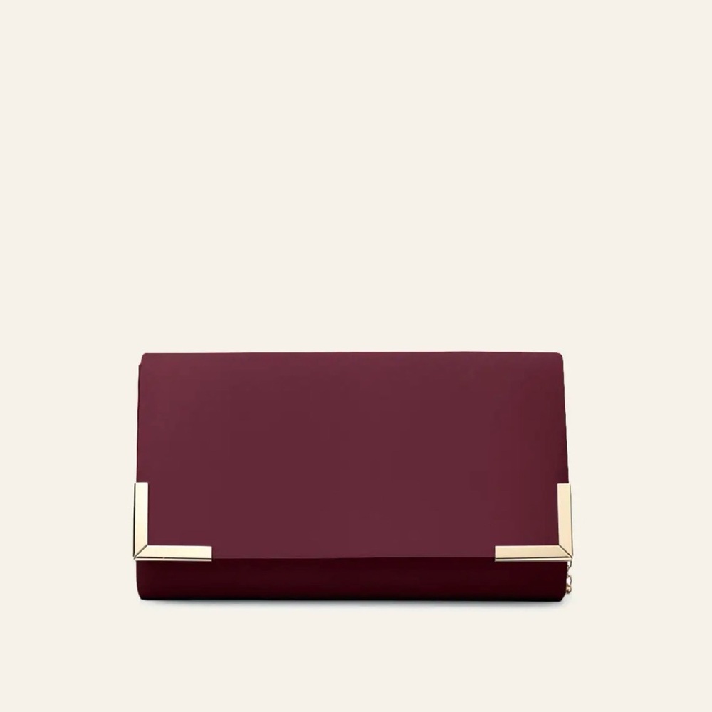 Burgundy Clutch